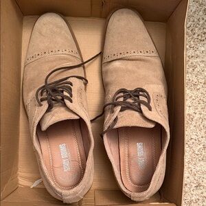 Stacy Adams Men's Light Brown Suede Oxfords